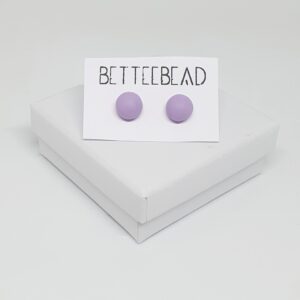 Világos lila pötty fülbevaló