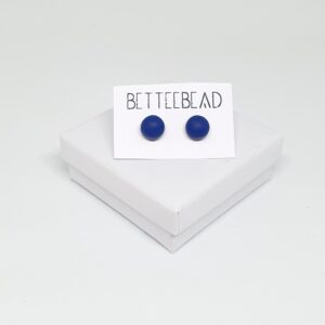 Sötétkék (navy) pötty fülbevaló