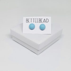 Világos kék pötty fülbevaló