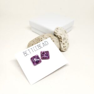 Lila törtkagylós füli